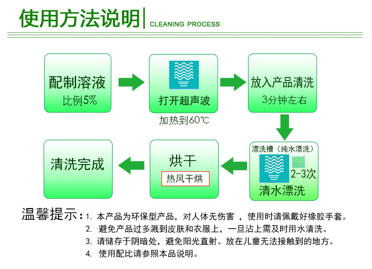 无磷除油粉使用流程